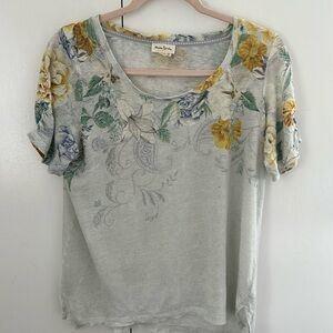Anthropologie Floral Tee